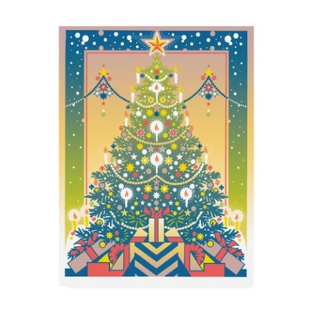 David Chestnutt 'Christmas Tree Gifts' Canvas Art,14x19